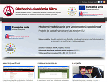 Tablet Screenshot of oanitra.sk
